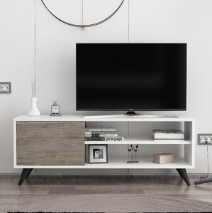 TV stolek/skříňka Dotave (bílá + tmavě šedá). 1095537