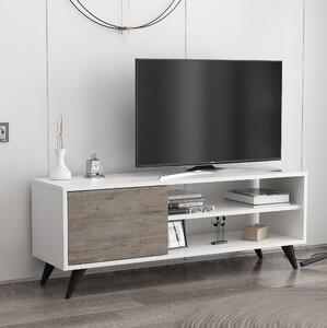 TV stolek/skříňka Dotave (bílá + tmavě šedá). 1095537