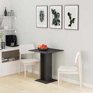 Bistro stolek šedý s vysokým leskem 60 x 60 x 75 cm dřevotříska