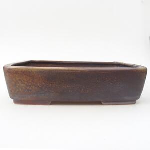 E-bonsai Keramická bonsai miska 26,5 x 20,5 x 6,5 cm hnědá