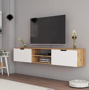 TV stolek/skříňka Lenive 2 (bílá + borovice atlantická). 1095556