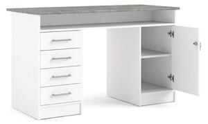 Psací stůl Function 42011 bílá/beton - TVI