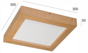 Brilagi-LED Stmívatelné svítidlo WOODY FRAME LED/24W/230V dub 30x30 cm IP44 + DO