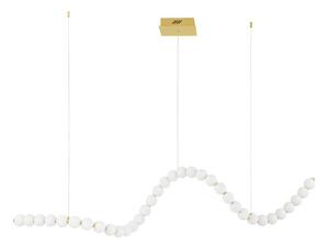 Nova Luce Závěsné LED svítidlo PERLA, 99W 3000K vč. dálkového ovládání stmívatelné Barva: Chrom