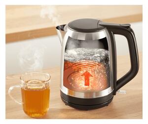 Tefal - Rychlovarná konvice SUBITO 1,7l 2400W/230V nerez/černá