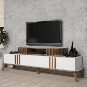 TV stolek/skříňka Lamele 2 (bílá). Akce -25%