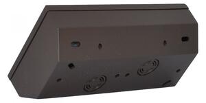 OSP K-SIM, Rohová zásuvka 2x 250V, barva matná hnědá / stříbrná, bez kabelu