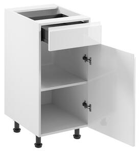 Kuchyňská skříňka ASPEN D40S1-P/L bílá/bílá Otevírání vpravo