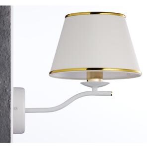 Jupiter 2086 - Nástěnná lampa SAMBA 1xE27/15W/230V bílá/zlatá