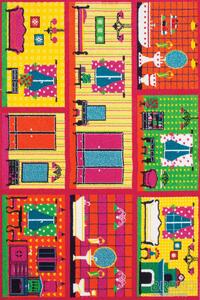 Sintelon, Dětský kusový koberec Play 89RNR | vícebarevný Typ: 160x230 cm