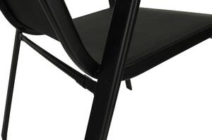 Tempo Kondela Židle, stohovatelná, tmavě šedá/černá, ALDERA