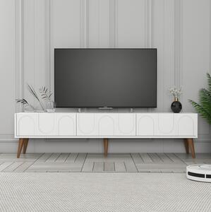 TV stolek/skříňka Bipemu 3 (bílá + ořech). Akce -26%