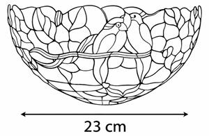 Brilagi - Tiffany vitrážové nástěnné svítidlo JUNGLE 1xE14/40W/230V