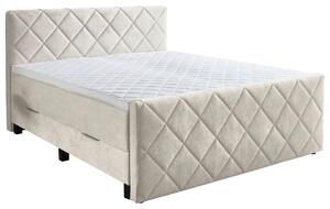 POSTEL BOXSPRING, 180/200 cm, krémová home24 - Postele s úložným prostorem, Online Only