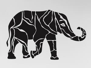 Slon - samolepky na zeď Barevná varianta: černá