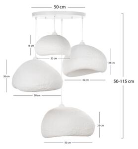 Brilagi - Lustr na lanku WABI SABI 4xE27/40W/230V pr. 95 cm bílá