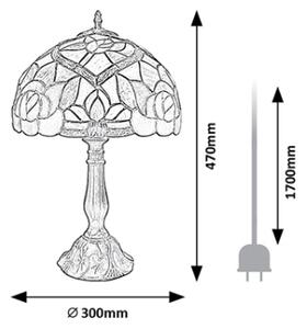 Brilagi - Tiffany vitrážová stolní lampa GARLAN 1xE27/40W/230V