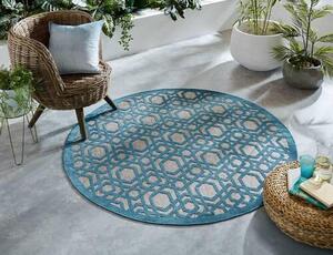 VENKOVNÍ KOBEREC, 160/160 cm modrá Flair Rugs - Online Only koberce & rohožky, Online Only