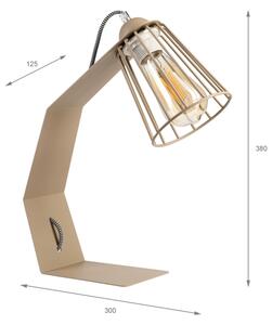 Stolní lampa NANDO 1xE27/15W/230V béžová