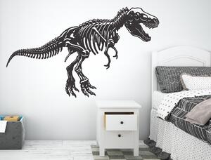 Dinosaurus kostra - samolepky na zeď Barevná varianta: černá