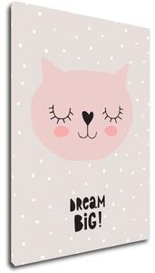 Impresi Obraz Kočička Dream Big - 30 x 40 cm