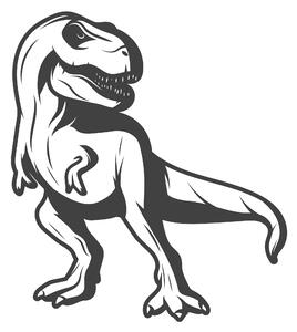 Dinosaurus T Rex - samolepky na zeď Barevná varianta: černá