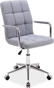 Casarredo Kancelářská židle Q-022, šedá látka