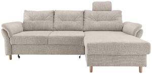 ROHOVÁ SEDAČKA, textil, béžová Livetastic - Sedací soupravy, Online Only