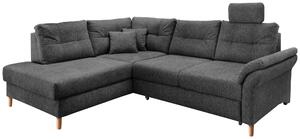 ROHOVÁ SEDAČKA, textil, antracitová Livetastic - Sedací soupravy, Online Only