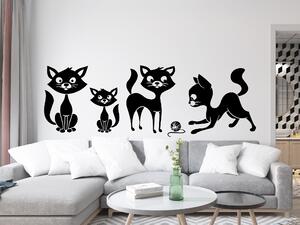 Kočky - samolepky na zeď Barevná varianta: mint