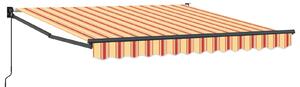 Stahovací markýza Žlutá a oranžová 300 x 250 cm