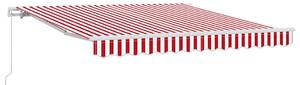 Stahovací markýza Červená a Bílá 300 x 250 cm
