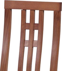 Autronic Dřevěná jídelní židle BC-2482 TR3, třešeň/potah krémový