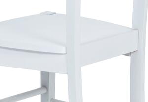 Autronic Dřevěná jídelní židle AUC-004 WT, bílá