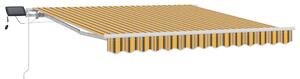 Stahovací markýza Vícebarevný 350 x 250 cm Látka a hliník