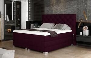 Manželská polohovací postel 180x200 LIVANO - bordová