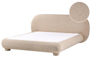 Postel Buklé BAYEL 160 x 200 cm Taupe