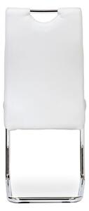 Autronic Pohupovací jídelní židle DCL-418 WT, ekokůže bílá/chrom