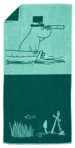 Arabia Ručník Moominpappa 70x140, modrozelený
