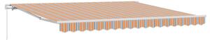 Stahovací markýza Vícebarevný 400 × 300 cm Polyester a hliník