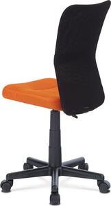 Autronic Dětská židle KA-2325 ORA, oranžová mesh, síťovina černá/černý plast