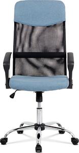 Autronic Kancelářská židle KA-E301 BLUE, modrá/černá MESH, kov