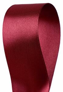 Serviteur Saténová stuha Dark Red 4 cm - 25 m SRT157