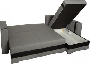 Falco Rohová sedací souprava Trendy UNI, rozkládací s úložným prostorem, šedá Inari 96/bílá Eko