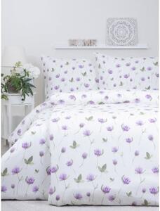 MK Lůžkoviny Francouzské flanelové povlečení - Jetel 220 × 200 cm, 2ks 70 x 90 cm