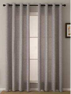 MK Lůžkoviny Závěsy Zara šedá – 140 × 280 cm (2 ks)