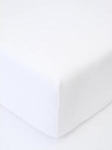 MK Lůžkoviny Froté prostěradlo do postýlky 70 × 140 cm - bílá