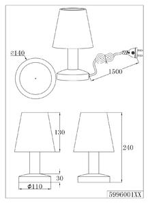 Stolní lampička Mats 599600115 :: Trio