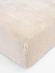 MK Lůžkoviny Prostěradlo mikroplyš Deluxe do postýlky 60 x 120 cm - mandlové