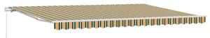 Stahovací markýza Vícebarevný 500 × 300 cm Polyester a hliník
